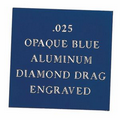 Opaque Blue Aluminum Engraving Sheet Stock (12"x24"x0.025")